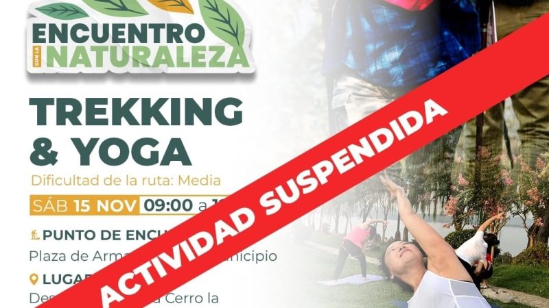 TREKKING & YOGA ENCUENTRO CON LA NATURALEZA.  SE SUSPENDE