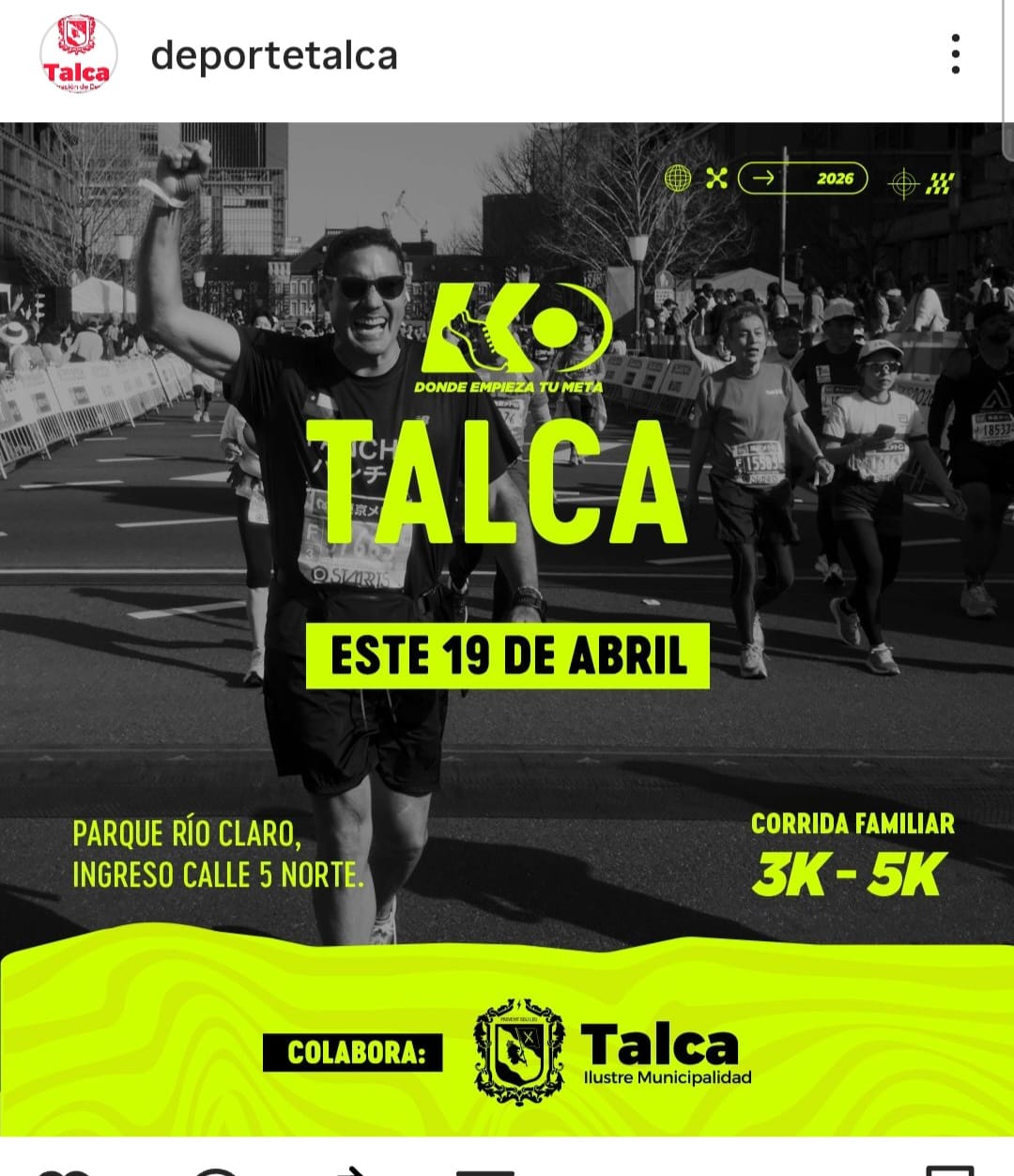 Corrida Familiar en Talca.