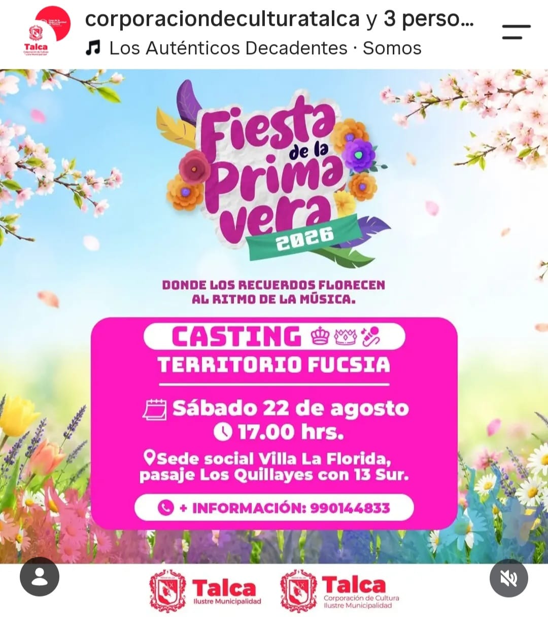 Fiesta de la Primavera 2026 en Talca